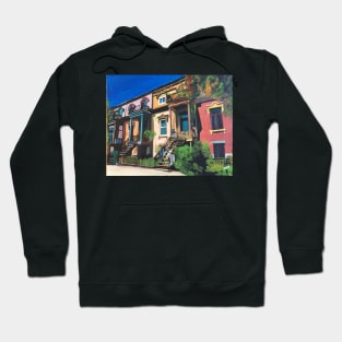 Montréal, Colourful Houses In Summer Hoodie